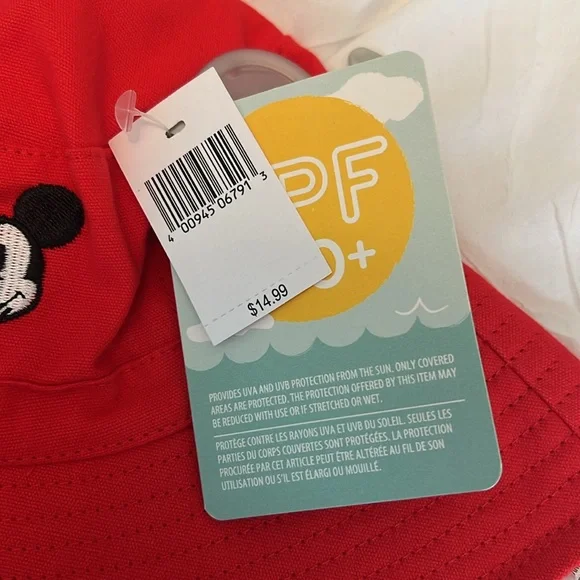 NWT Disney Baby Mickey Bucket Hat with UPF 50+ - Picture 2 of 7